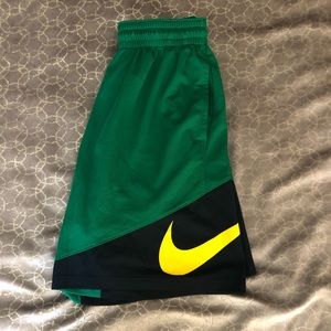 Nike HBR Basketball Shorts Green/Black/Yellow